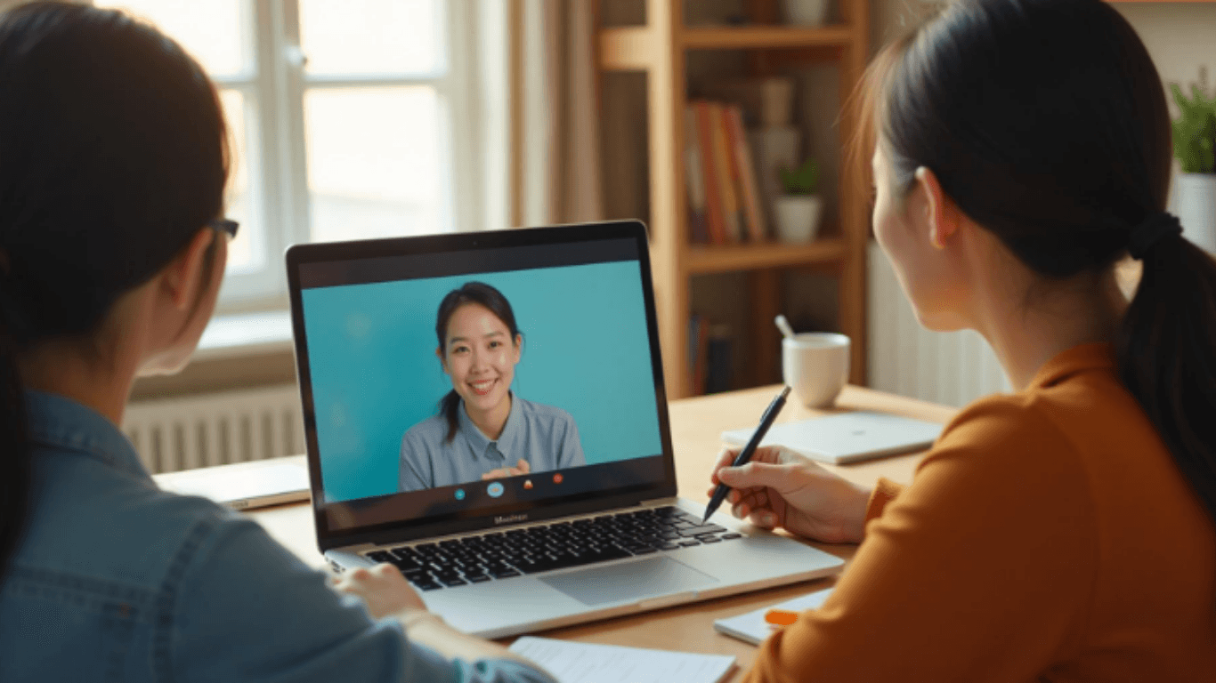 마스터 모의 면접 인터페이스 화면